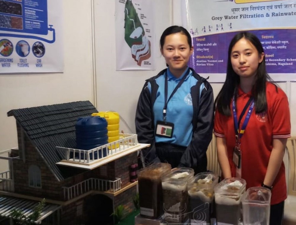 Students from Nagaland displaying their project at the Rashtriya Bal Vaigyanik Pradarshani (RBVP) 2023. (DIPR Photo)